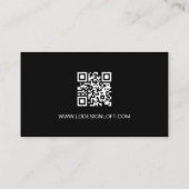 Aangepaste Logo Moderne Minimalistische QR-code vo Visitekaartje (Achterkant)
