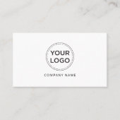 Aangepaste Logo Moderne Minimalistische QR-code Wi Visitekaartje (Voorkant)