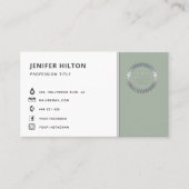 Aangepaste logo moderne, minimalistische sociale m visitekaartje (Voorkant)