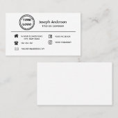 aangepaste Logo moderne, minimalistische sociale m Visitekaartje (Voorkant / Achterkant)