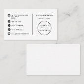 Aangepaste logo moderne, minimalistische sociale m visitekaartje (Voorkant / Achterkant)