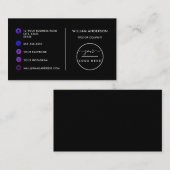 Aangepaste logo moderne, minimalistische sociale m visitekaartje (Voorkant / Achterkant)