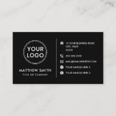 Aangepaste logo moderne, minimalistische sociale m visitekaartje (Voorkant)