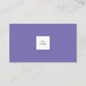 Aangepaste logo moderne, minimalistische sociale m visitekaartje (Achterkant)