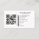 Aangepaste logo moderne, minimalistische sociale m visitekaartje (Voorkant)