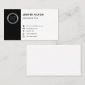 Aangepaste logo moderne, minimalistische sociale m visitekaartje (Voorkant / Achterkant)