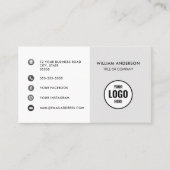 Aangepaste logo moderne, minimalistische sociale m visitekaartje (Voorkant)