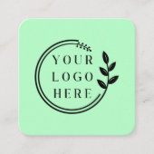 Aangepaste Logo Moderne Minimalistische sociale me Vierkante Visitekaartje (Voorkant)