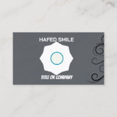 Aangepaste logo moderne minimalistische sociale me visitekaartje (Voorkant)