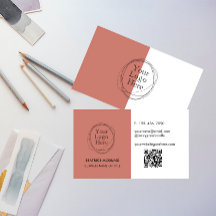 Aangepaste Logo Moderne minimalistische terracotta