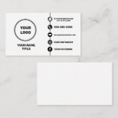 Aangepaste logo moderne sociale media-pictogrammen visitekaartje (Voorkant / Achterkant)