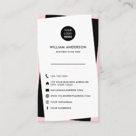 Aangepaste Logo moderne sociale media-pictogrammen Visitekaartje