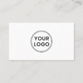 Aangepaste logo moderne witte social media pictogr visitekaartje (Achterkant)