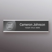 Aangepaste logo moderne zwarte en donkere gradiënt deurbordje