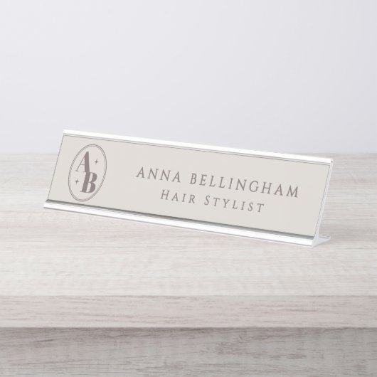 Aangepaste Logo-Mok | Gepersonaliseerde zakelijke  Bureau Naambordje (Voorkant)