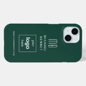 Aangepaste Logo monogram groen Case-Mate iPhone Case (Achterkant (horizontaal))