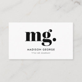 Aangepaste logo monogram moderne minimalistische Q Visitekaartje