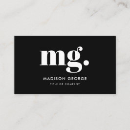 Aangepaste logo monogram moderne minimalistische Q Visitekaartje