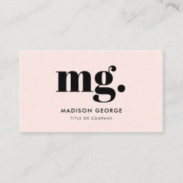 Aangepaste logo monogram moderne minimalistische Q Visitekaartje