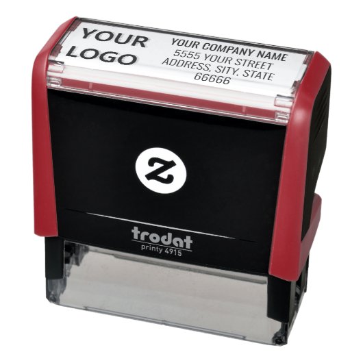 Aangepaste logo naam adres bedrijf zelfinktkussen  zelfinktende stempel (Product)