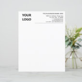 Aangepaste logo naam adres info zakelijk papier ve (Staand voorkant)