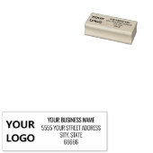 Aangepaste Logo Naam Adres Rubber Stamp Sjabloon Rubberstempel (Gestempeld)