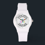 Aangepaste Logo naam adres website promotie Horloge<br><div class="desc">Aangepaste naam van de Logo van de Tekst Adres Website Promotionele Stempel - Gepersonaliseerde Zaken / Persoonlijke Gift - Voeg Jouw naam toe - Bedrijf / Adres / Logo - Foto / Website of E-mail - Telefoon of Sociaal Media Handle / meer - Resize en beweeg of verwijder en voeg...</div>