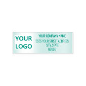 Aangepaste Logo Naam Adres Zelfinkende Stempel (Design)
