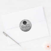 Aangepaste Logo naam BodyButter Cosmetics Light Pa Ronde Sticker (Envelop)