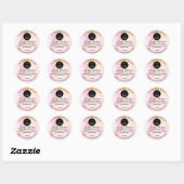 Aangepaste Logo naam BodyButter Cosmetics Light Pa Ronde Sticker (Vel)
