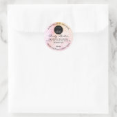 Aangepaste Logo naam BodyButter Cosmetics Light Pa Ronde Sticker (Tas)