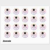 Aangepaste Logo naam BodyButter Cosmetics Light ro Ronde Sticker (Vel)