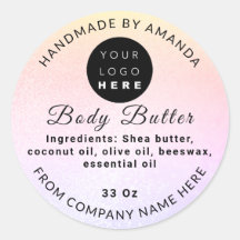 Aangepaste Logo naam BodyButter Cosmetics Light ro