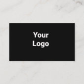aangepaste logo naam eenvoudig wit rood blauw visitekaartje (Voorkant)