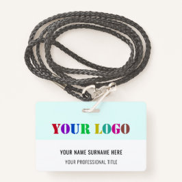 Aangepaste Logo, naam en titel Aangepast, modern - Badge