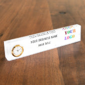 Aangepaste Logo, naam en titel Aangepaste legant Naambordje (Zijkant)