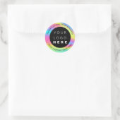 Aangepaste Logo-naam Hartelijk dank voor de Hologr Ronde Sticker (Tas)