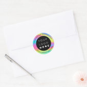 Aangepaste Logo-naam Hartelijk dank voor de Hologr Ronde Sticker (Envelop)