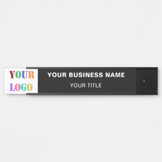 Aangepaste Logo Naam Info Kleur Kantoor Deurteken Deurbordje (Voorkant)