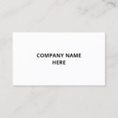 Aangepaste Logo naam info Visitekaartje - Uw kleur (Achterkant)