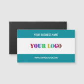 Aangepaste Logo-naam Magnetische visitekaartsjablo (Voorkant / Achterkant)