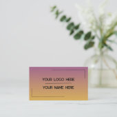 Aangepaste Logo Naam Minimalistische Moderne Profe Visitekaartje (Staand voorkant)