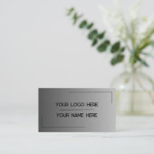 Aangepaste Logo Naam Minimalistische Moderne Profe Visitekaartje (Staand voorkant)