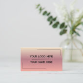 Aangepaste Logo Naam Minimalistische Moderne Profe Visitekaartje (Staand voorkant)