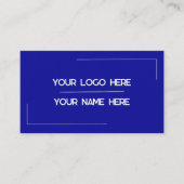 Aangepaste logo naam minimalistische moderne profe visitekaartje (Voorkant)