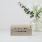 Aangepaste logo naam minimalistische moderne profe visitekaartje (Staand voorkant)