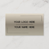 Aangepaste logo naam minimalistische moderne profe visitekaartje (Voorkant)
