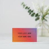 Aangepaste logo naam minimalistische moderne profe visitekaartje (Staand voorkant)