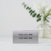 Aangepaste logo naam minimalistische moderne profe visitekaartje (Staand voorkant)
