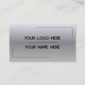 Aangepaste logo naam minimalistische moderne profe visitekaartje (Voorkant)